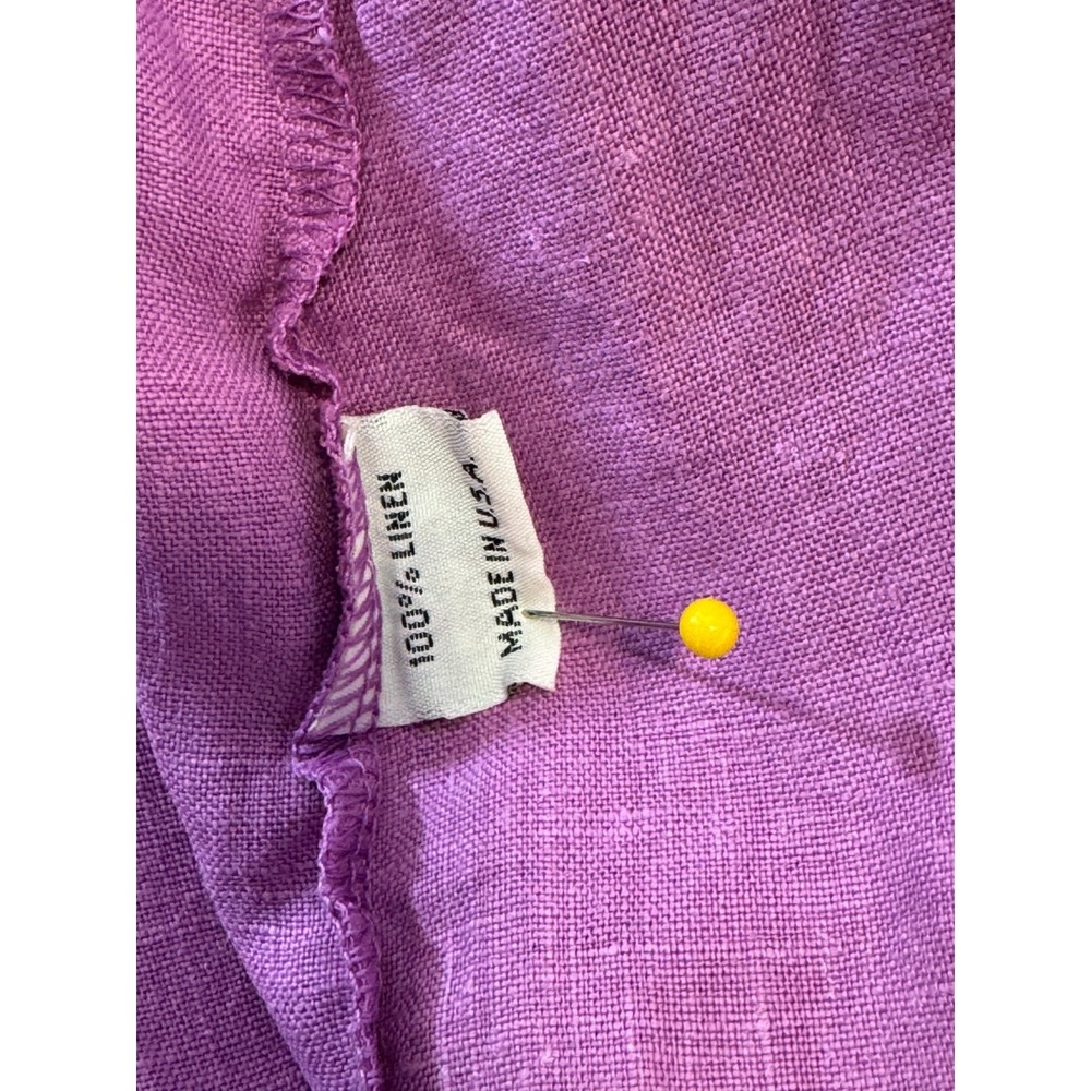 Bryn Walker Linen Marina Dress Women L EUC Oversized Lagenlook Relaxed Pockets - Picture 7 of 14